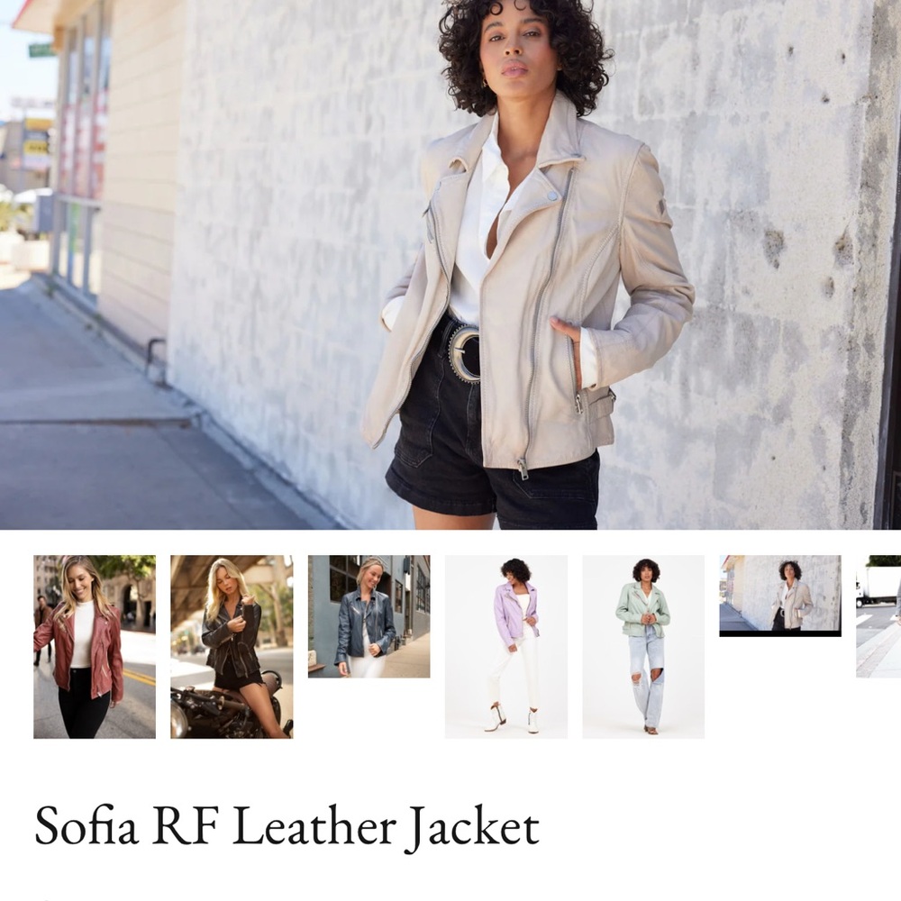 Mauritius Women's Light Beige Leather Jacket